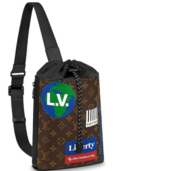 Louis Vuitton Chalk Sling Bag Backpack Monogram